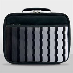 Nine Bar Monochrome Fade Squared Pulled Lunch Bag by WetdryvacsLair