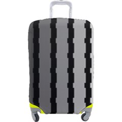 Nine Bar Monochrome Fade Squared Pulled Luggage Cover (large) by WetdryvacsLair