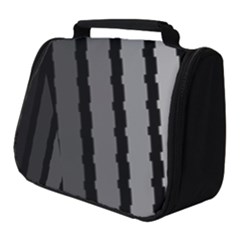 Nine Bar Monochrome Fade Squared Pulled Full Print Travel Pouch (small) by WetdryvacsLair