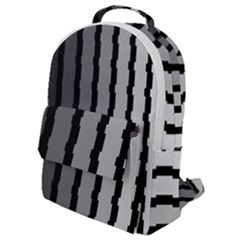 Nine Bar Monochrome Fade Squared Pulled Flap Pocket Backpack (small) by WetdryvacsLair