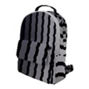 Nine Bar Monochrome Fade Squared Pulled Flap Pocket Backpack (Large) View1