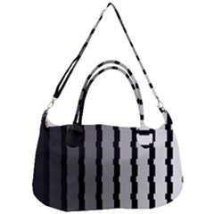 Nine Bar Monochrome Fade Squared Pulled Removal Strap Handbag by WetdryvacsLair