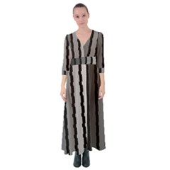 Nine Bar Monochrome Fade Squared Pulled Button Up Maxi Dress by WetdryvacsLair