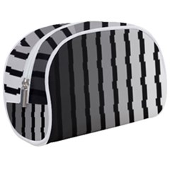 Nine Bar Monochrome Fade Squared Pulled Make Up Case (medium) by WetdryvacsLair