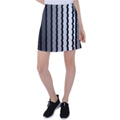 Nine Bar Monochrome Fade Squared Pulled Tennis Skirt by WetdryvacsLair