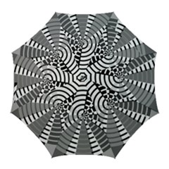 Nine Bar Monochrome Fade Squared Wheel Golf Umbrellas by WetdryvacsLair