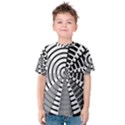 Nine Bar Monochrome Fade Squared Wheel Kids  Cotton Tee View1