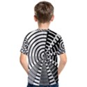 Nine Bar Monochrome Fade Squared Wheel Kids  Cotton Tee View2