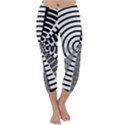 Nine Bar Monochrome Fade Squared Wheel Capri Winter Leggings  View1