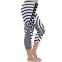 Nine Bar Monochrome Fade Squared Wheel Capri Winter Leggings  View3