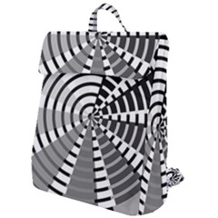 Nine Bar Monochrome Fade Squared Wheel Flap Top Backpack by WetdryvacsLair