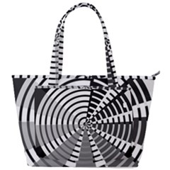 Nine Bar Monochrome Fade Squared Wheel Back Pocket Shoulder Bag  by WetdryvacsLair