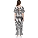 Nine Bar Monochrome Fade Squared Wheel Batwing Lightweight Jumpsuit View2