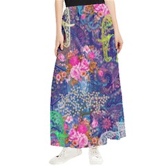 Bandana-mask Fdbm027 Maxi Chiffon Skirt by fatfatiya