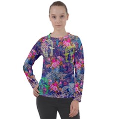 Bandana-mask Fdbm027 Women s Long Sleeve Raglan Tee