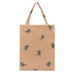 Delicate Decorative Seamless  Pattern With  Fairy Fish On The Peach Background Classic Tote Bag