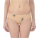 Delicate decorative seamless  pattern with  fairy fish on the peach background Hipster Bikini Bottoms View1