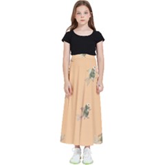 Delicate Decorative Seamless  Pattern With  Fairy Fish On The Peach Background Kids  Skirt