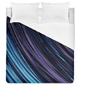 Blue and purple stripes Duvet Cover (Queen Size) View1