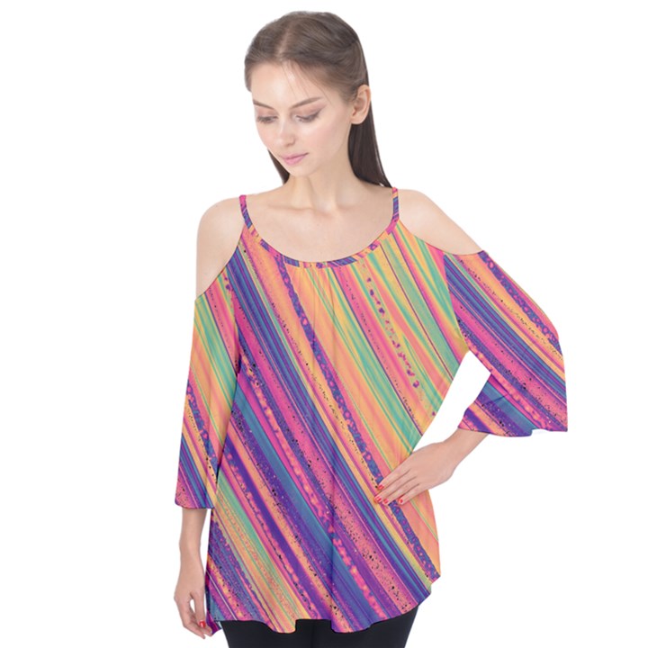 Colorful stripes Flutter Tees