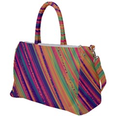 Colorful Stripes Duffel Travel Bag by Dazzleway