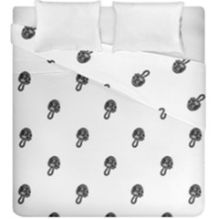 Aviator Helmet Motif Print Pattern Duvet Cover Double Side (king Size)