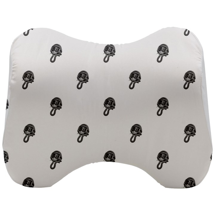 Aviator Helmet Motif Print Pattern Head Support Cushion