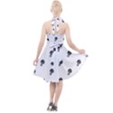 Aviator Helmet Motif Print Pattern Halter Party Swing Dress  View2