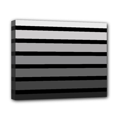 9 Bar Monochrome Fade Canvas 10  X 8  (stretched) by WetdryvacsLair