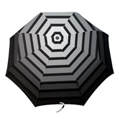 9 Bar Monochrome Fade Folding Umbrellas by WetdryvacsLair