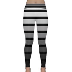 9 Bar Monochrome Fade Classic Yoga Leggings by WetdryvacsLair