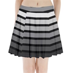 9 Bar Monochrome Fade Pleated Mini Skirt