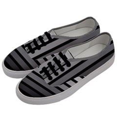 9 Bar Monochrome Fade Men s Classic Low Top Sneakers by WetdryvacsLair