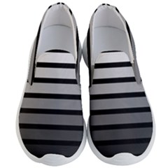 9 Bar Monochrome Fade Men s Lightweight Slip Ons by WetdryvacsLair