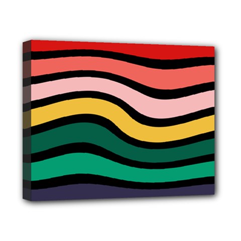 Nine 9 Bar Rainbow Sea Sickness Canvas 10  X 8  (stretched) by WetdryvacsLair