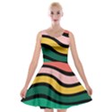 Nine 9 Bar Rainbow Sea Sickness Velvet Skater Dress View1