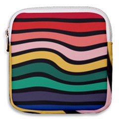 Nine 9 Bar Rainbow Sea Sickness Mini Square Pouch by WetdryvacsLair