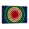 Nine 9 Bar Rainbow Target Canvas 18  x 12  (Stretched) View1