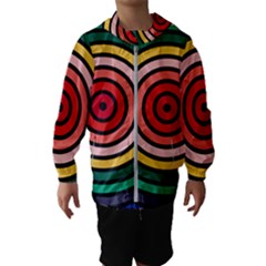 Nine 9 Bar Rainbow Target Kids  Hooded Windbreaker by WetdryvacsLair