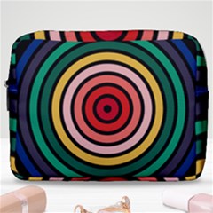 Nine 9 Bar Rainbow Target Make Up Pouch (large) by WetdryvacsLair