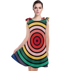 Nine 9 Bar Rainbow Target Tie Up Tunic Dress by WetdryvacsLair