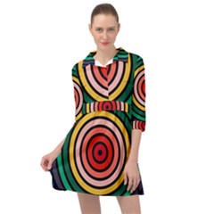 Nine 9 Bar Rainbow Target Mini Skater Shirt Dress by WetdryvacsLair