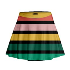 Nine 9 Bar Rainbow Mini Flare Skirt by WetdryvacsLair