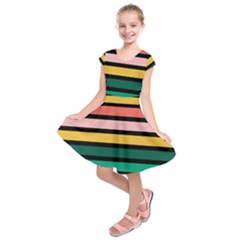 Nine 9 Bar Rainbow Kids  Short Sleeve Dress by WetdryvacsLair