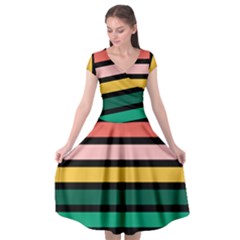 Nine 9 Bar Rainbow Cap Sleeve Wrap Front Dress by WetdryvacsLair