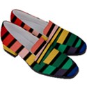 Nine 9 Bar Rainbow Women s Chunky Heel Loafers View3