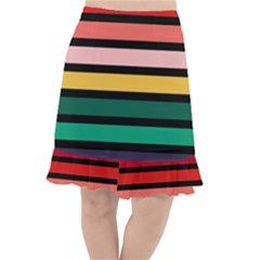 Nine 9 Bar Rainbow Fishtail Chiffon Skirt by WetdryvacsLair