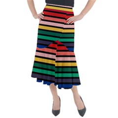 Nine 9 Bar Rainbow Midi Mermaid Skirt by WetdryvacsLair