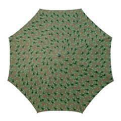 Deer Retro Pattern Golf Umbrellas