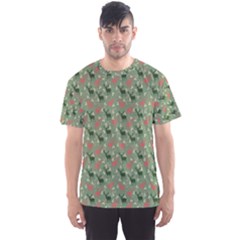 Deer Retro Pattern Men s Sport Mesh Tee